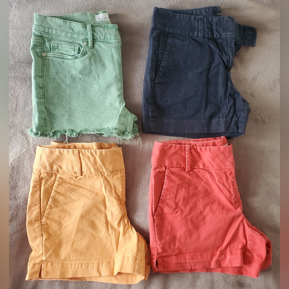 Four Women's Multi-Color Shorts, Size 0